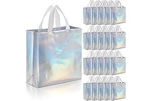 Topzea Iridescent Glossy Reusable Grocery Bag