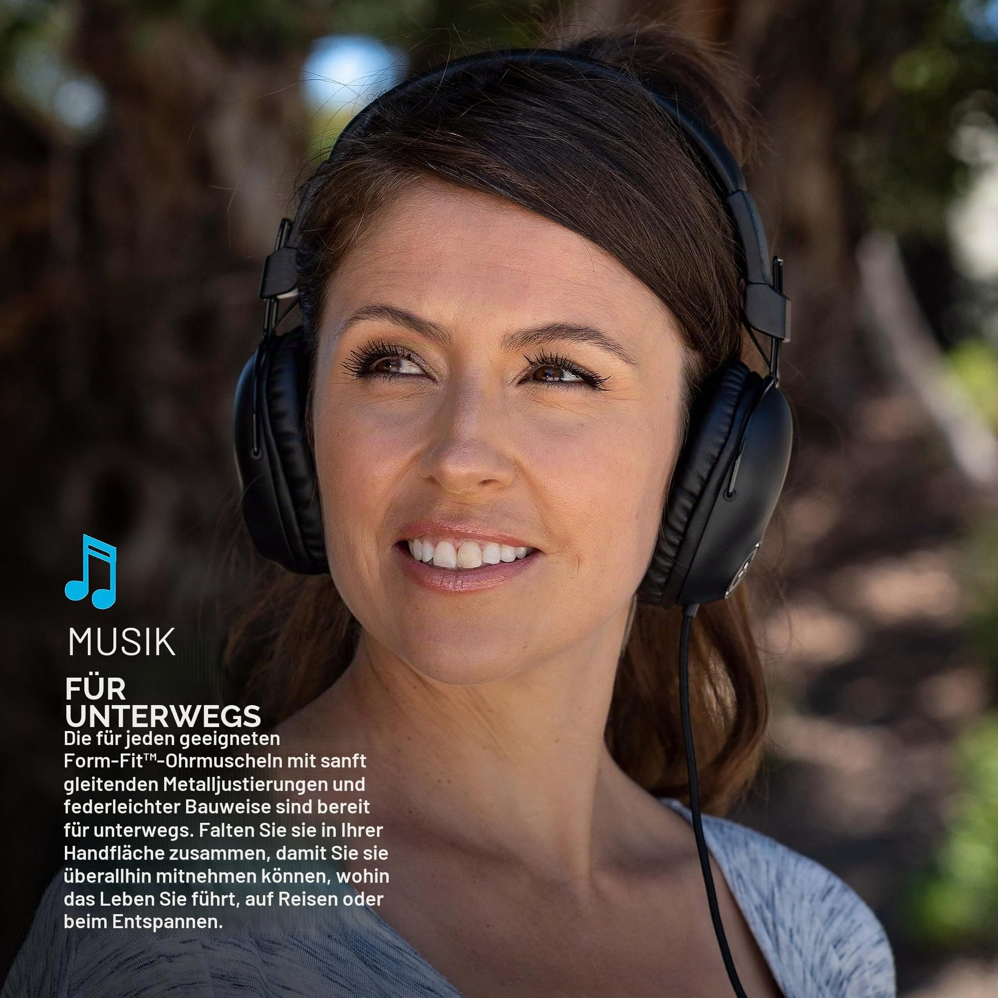 JLab Studio Pro Over-Ear Kopfhörer, Kabelgebundene Kopfhörer - Kabel ohne Verwicklungen - Ultra-Plüsch Kunstleder mit Cloud Foam Polstern - 40mm Neodym-Treiber mit C3 Sound, Schwarz
