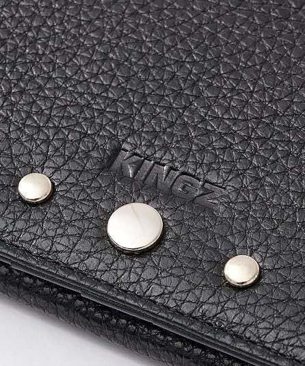 Amazon | スタッズ付かぶせ長財布 | 財布