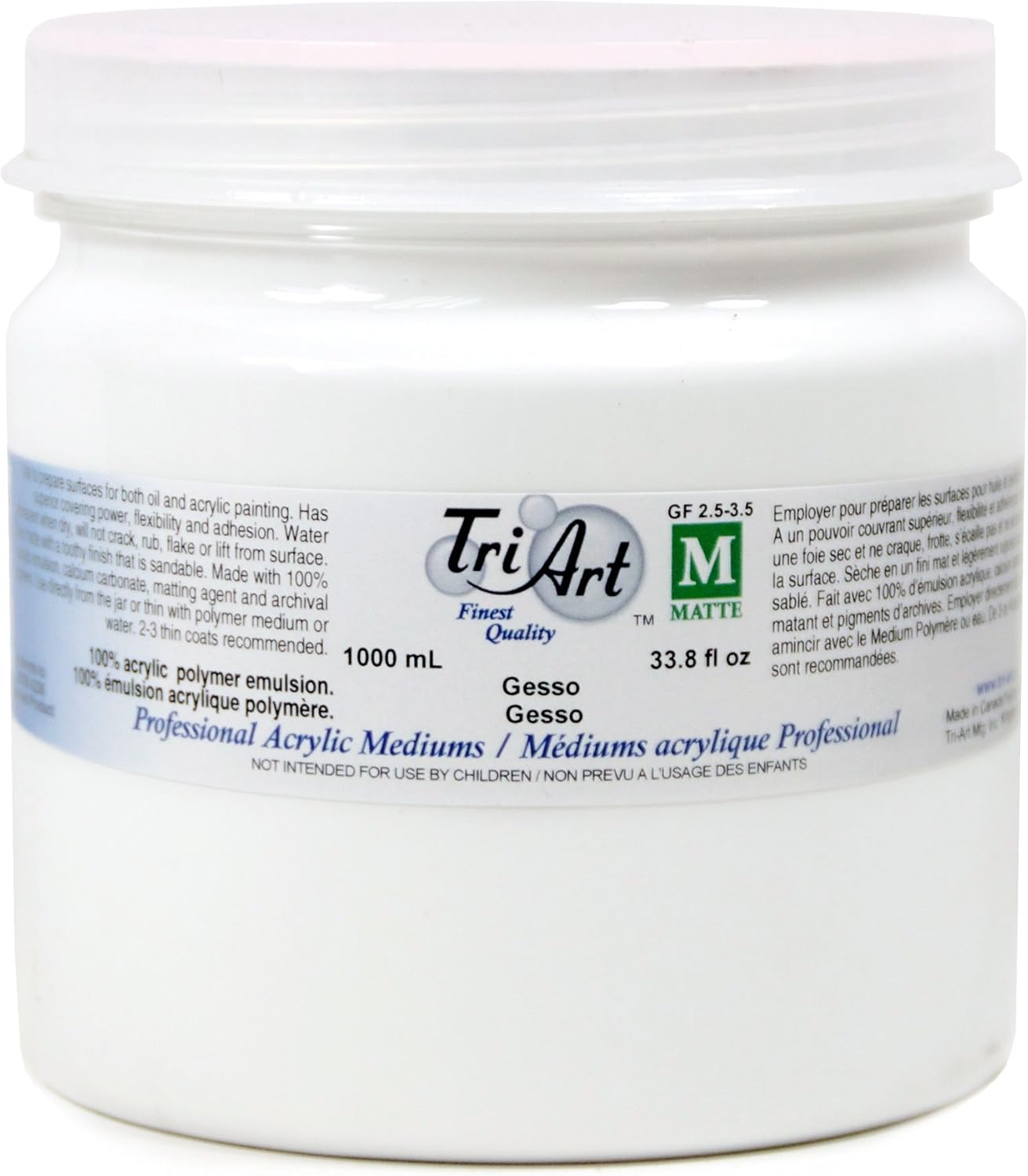 Tri-Art Artist Mediums, 1000ml, Gesso