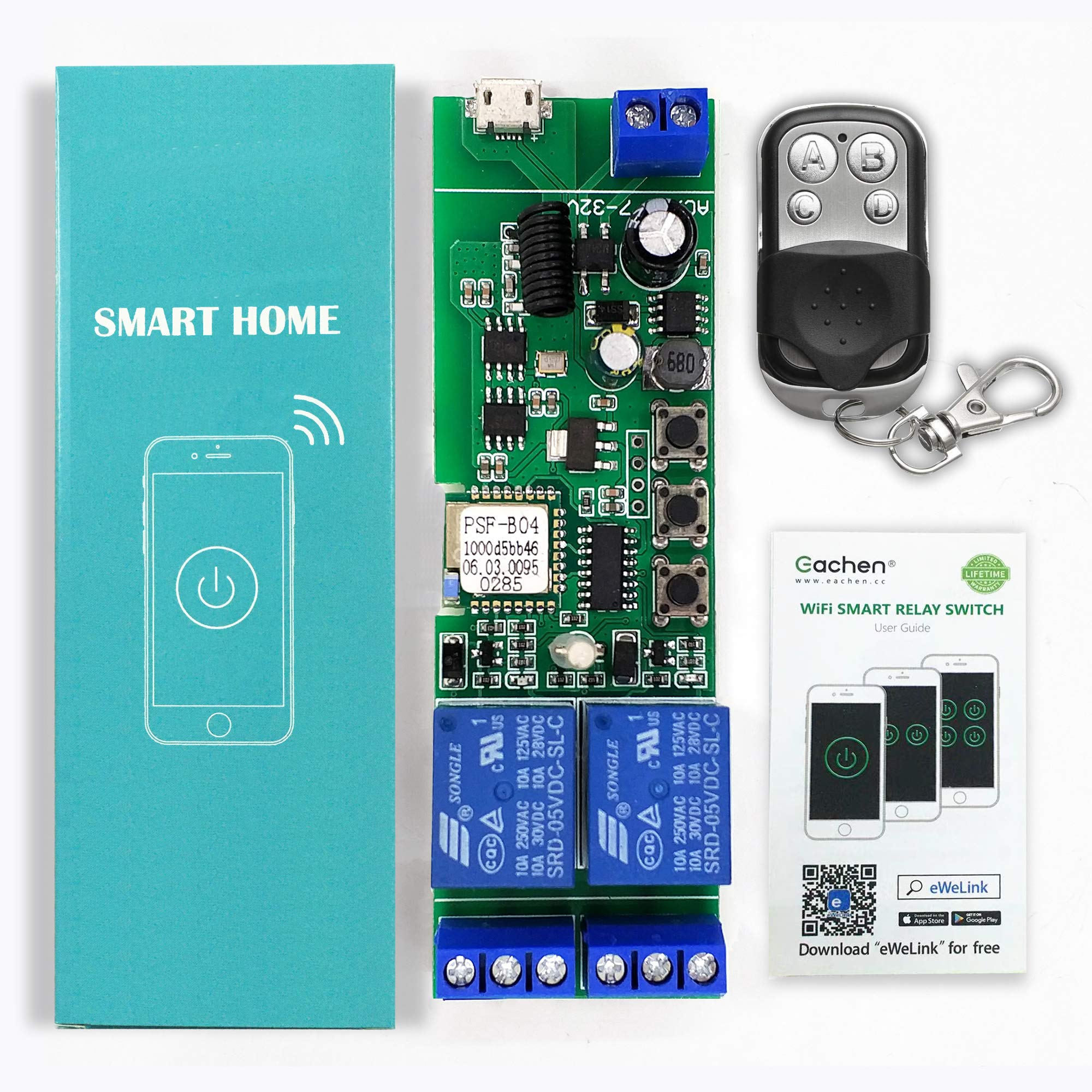 Interruttore WiFi E RF EMylo 1 Canale - Controllo Luci Da App, Alexa, Google Home, 220V 10A - Foto 12