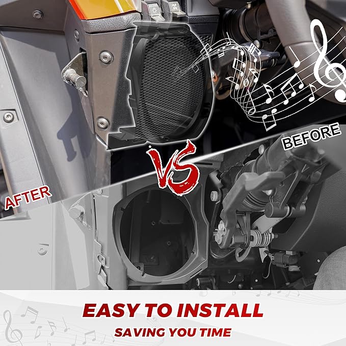 Soportes para Parlantes Bajo Tablero 5" Polaris RZR PRO XP/XP4/R/Turbo R miniatura 5