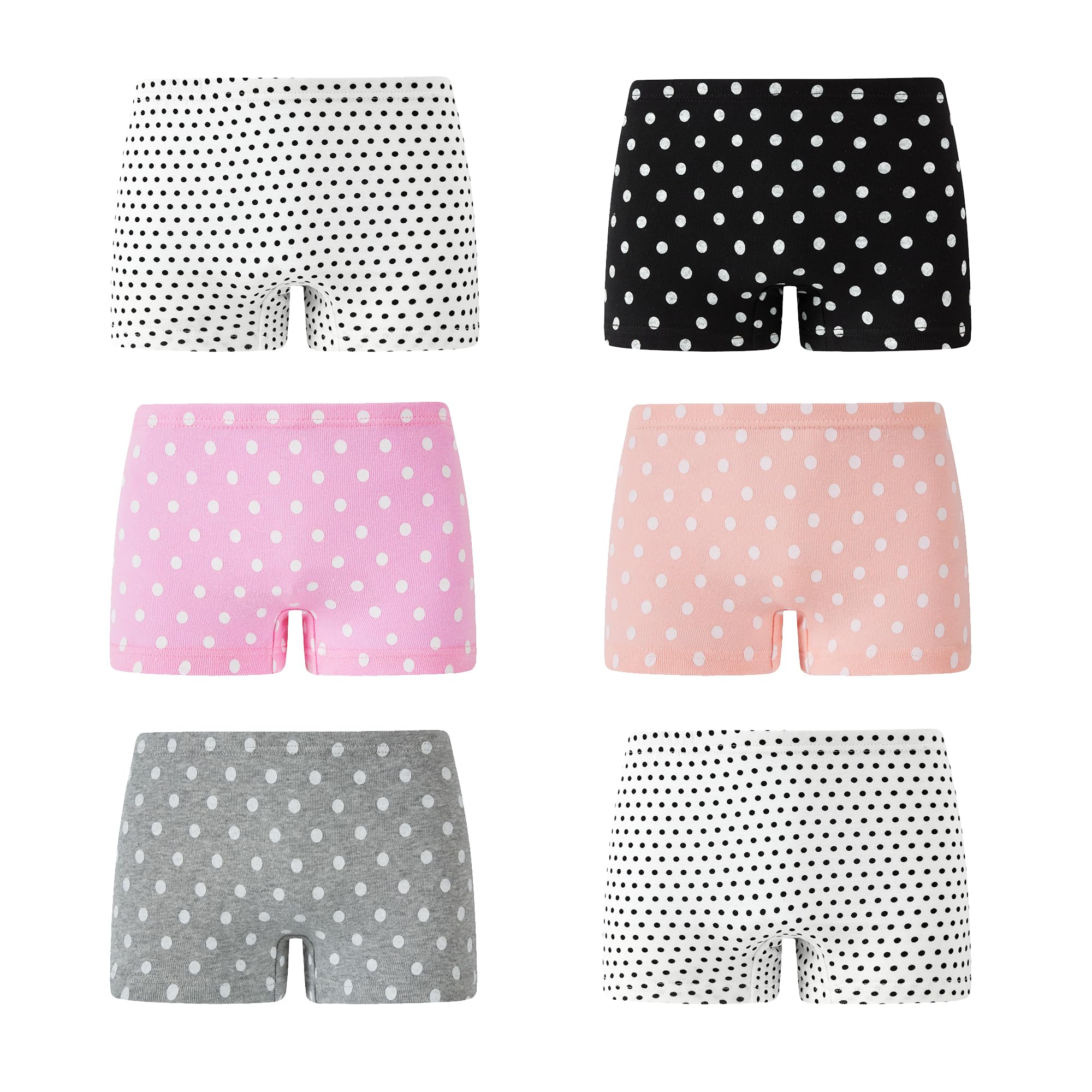 Barara King Soft Cotton Girls Boyshort Panties Toddler Underwear