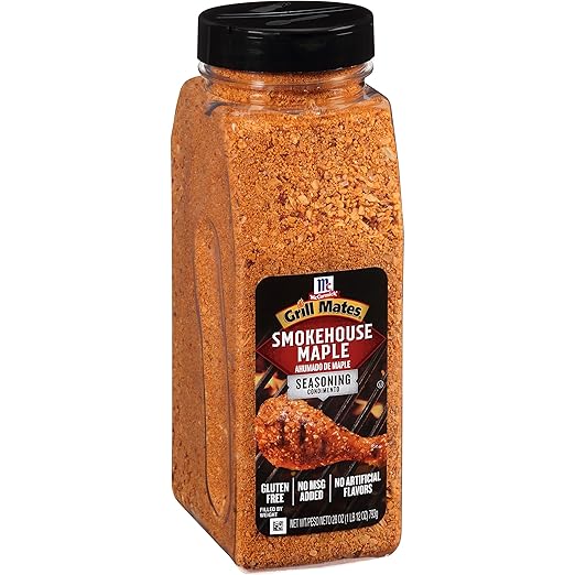 McCormick Grill Mates Smokehouse Maple Seasoning, 28 oz - One 28 Ounce Container of Smokehouse Maple Seasoning, Perfect on Pork Chops, Chicken, Burgers and More