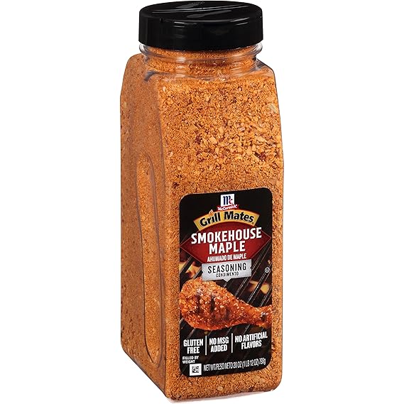 McCormick Grill Mates Smokehouse Maple Seasoning, 28 oz - One 28 Ounce Container of Smokehouse Maple Seasoning, Perfect on Pork Chops, Chicken, Burgers and More