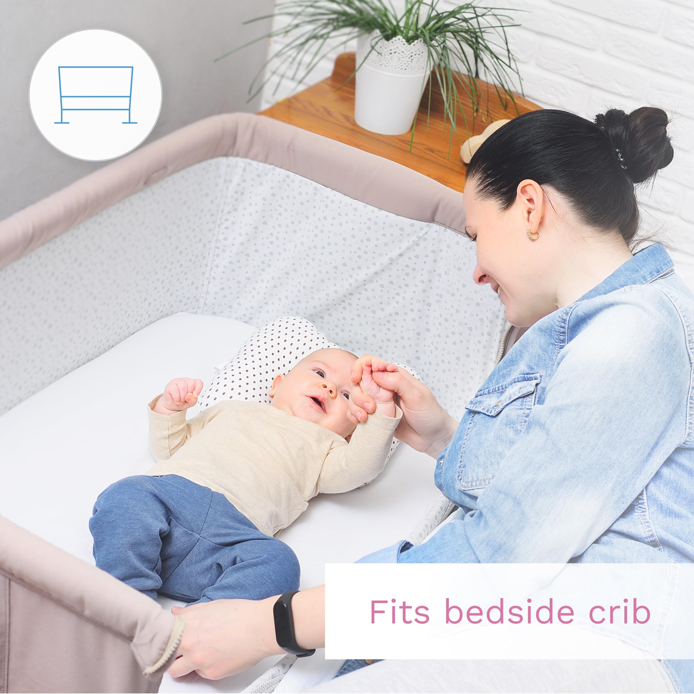 Baby Comfort Nursery 100% Cotton Fitted Sheet fits 140x70 cm Cot Bed Mattress (Safari Cars) — view 87