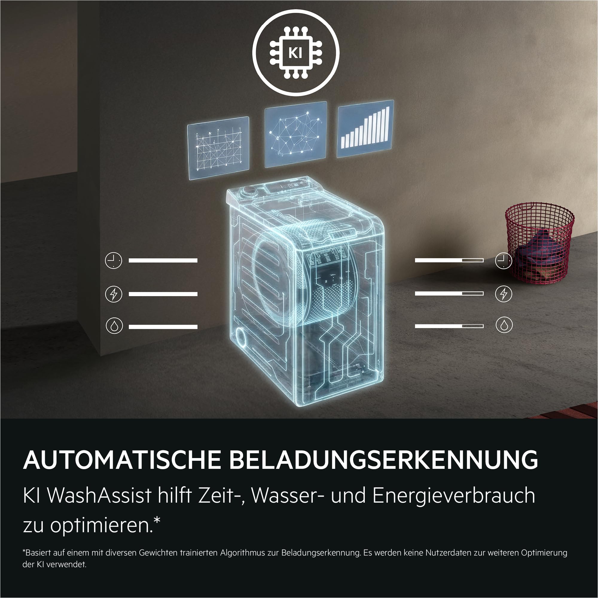 AEG Waschmaschine Toplader 40 cm, Serie 6000 mit KI WashAssist, LTR6A4E260 | 6 kg in 45 Min. bei 30 °C sauber, Nachlegefunktion, Wasserstopp, 1200 U/min, Hygiene-Dampfprogramm, Inverter-Motor