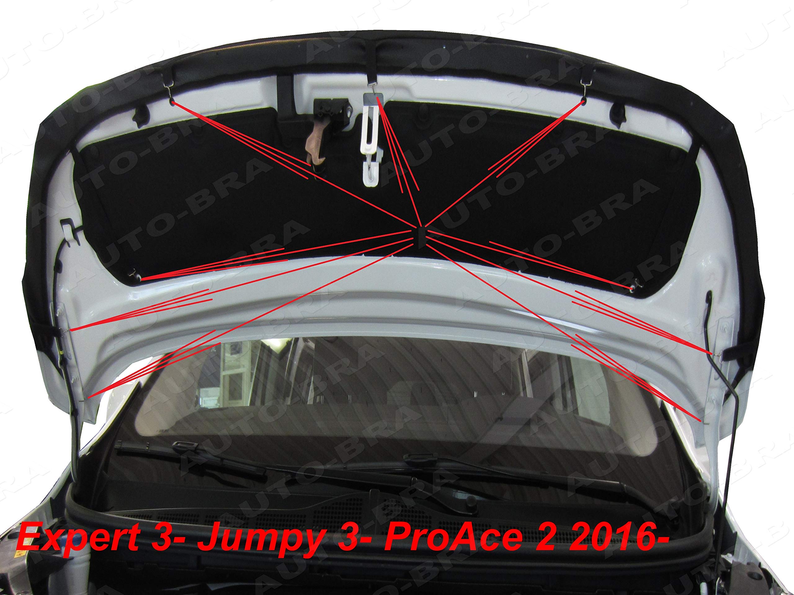 Auto BRA Steinschlagschutz - Motorhaubenschutz Für Peugeot Expert, Citroen Jumpy, Opel Vivaro