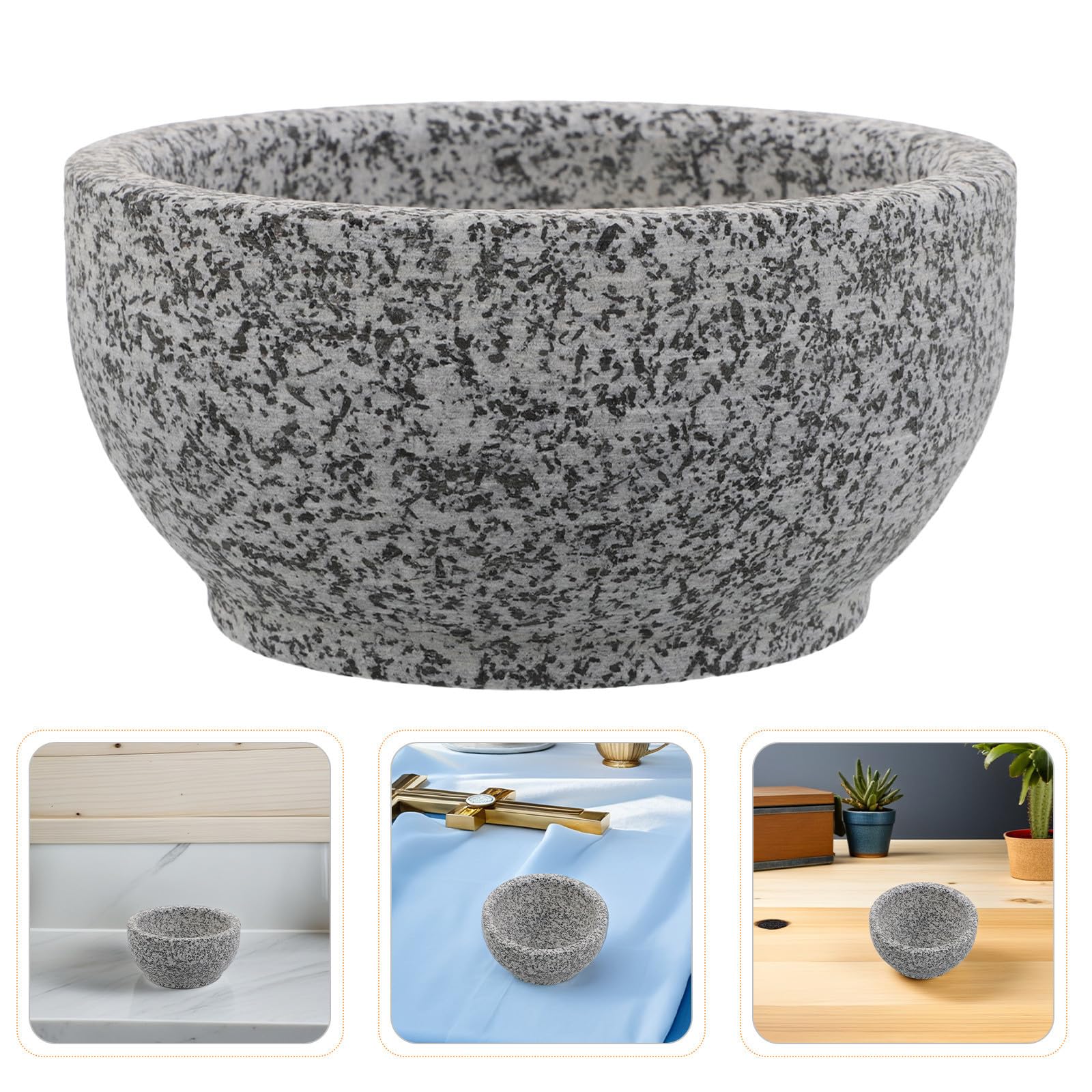 14cm Sauna Diffusorschale für Ätherische Öle Hitzebeständiger Steinbecher Spa Sauna Zubehör für Heimgebrauch und Saunagänge