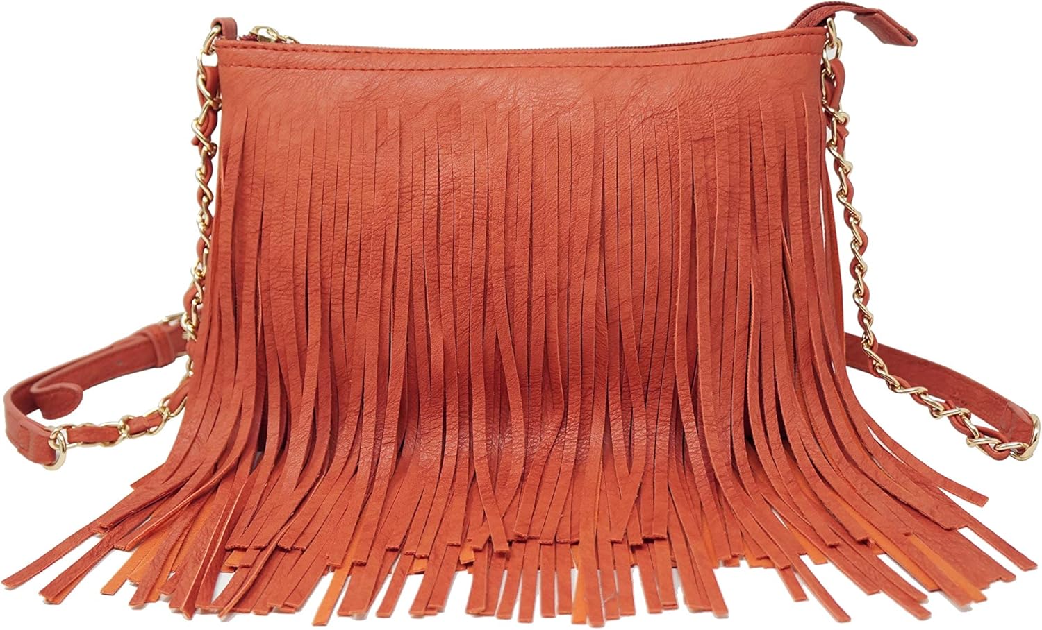 Solene Fringe Crossbody Shoulder Bag with Strap, Tassel Messenger bag, Country Style Western Fringe Purse for Women