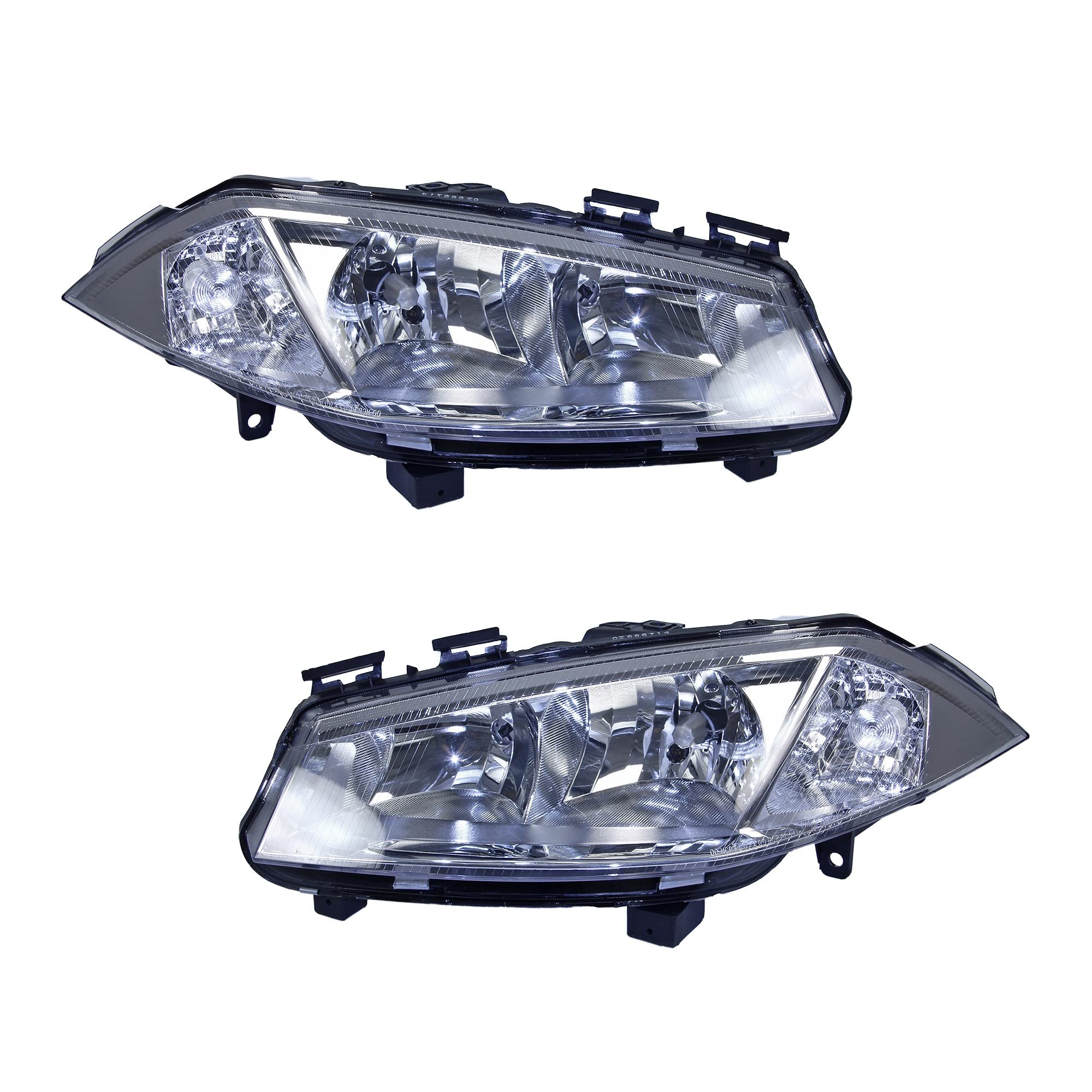 BESTPRICE 2x Faros delanteros Faros principales izquierda + derecha Compatible con RENAULT MEGANE 2