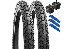YunSCM 20" Bike Tires 20x1.95 and 20" Bike Tubes Schrader Valve for 20x1.90 Bike