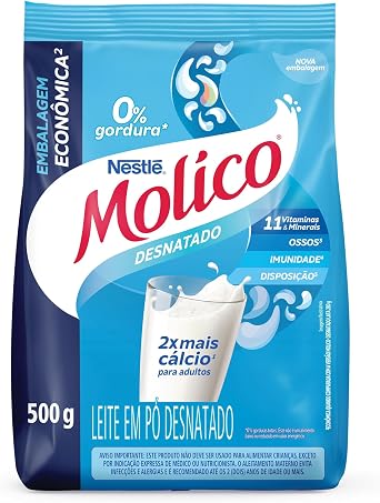 Leite em Pó Desnatado Molico Total Cálcio - 500g