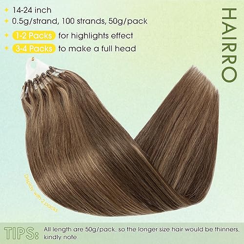 Miniatura 5 de Hairro Extensiones de cabello humano con microenlaces
