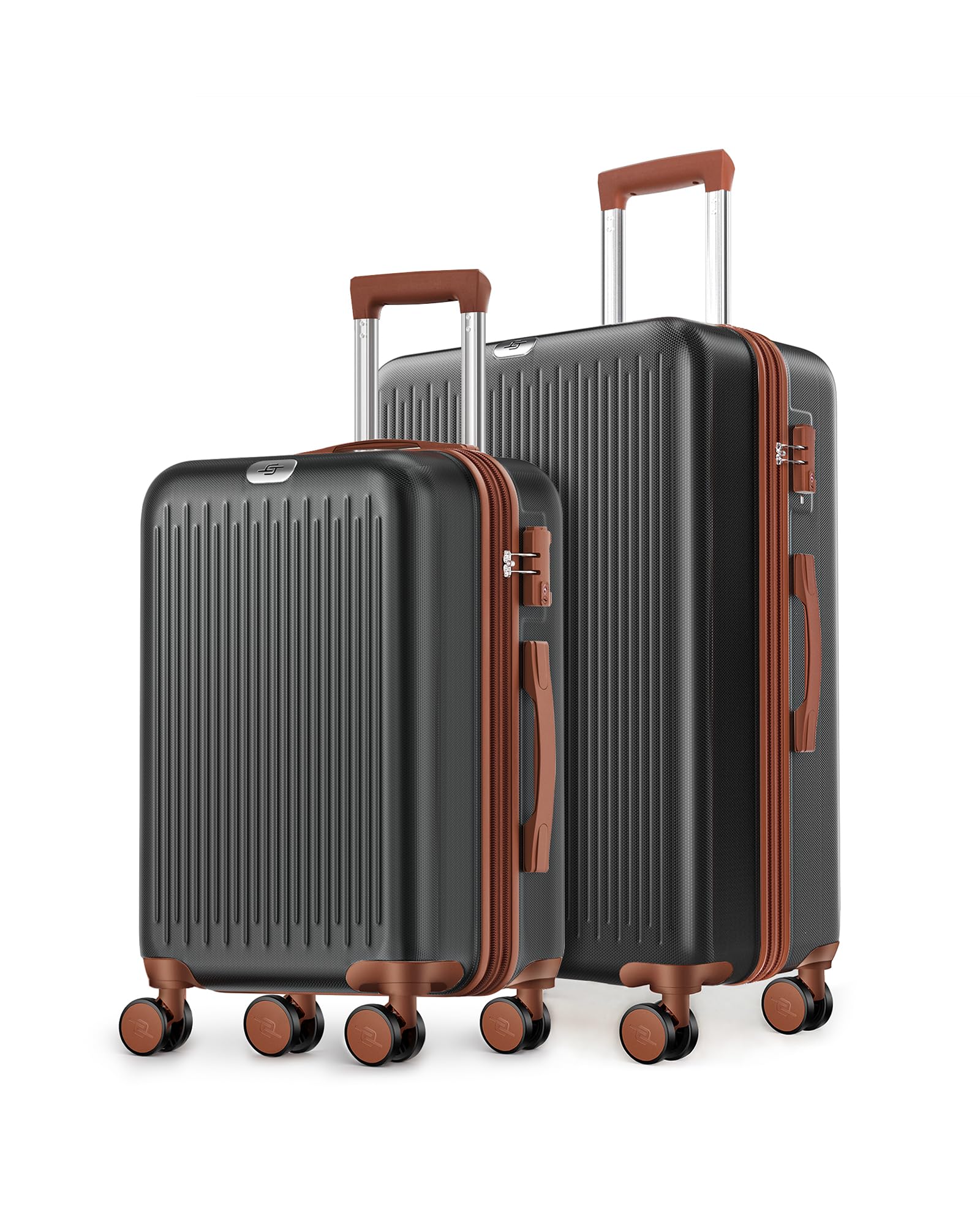 Suitour 20/24 inch Suitcase Set,Exapandable Luggage Sets 2 piece,Hard sided Luggage With Spinner wheels TSA Lock…