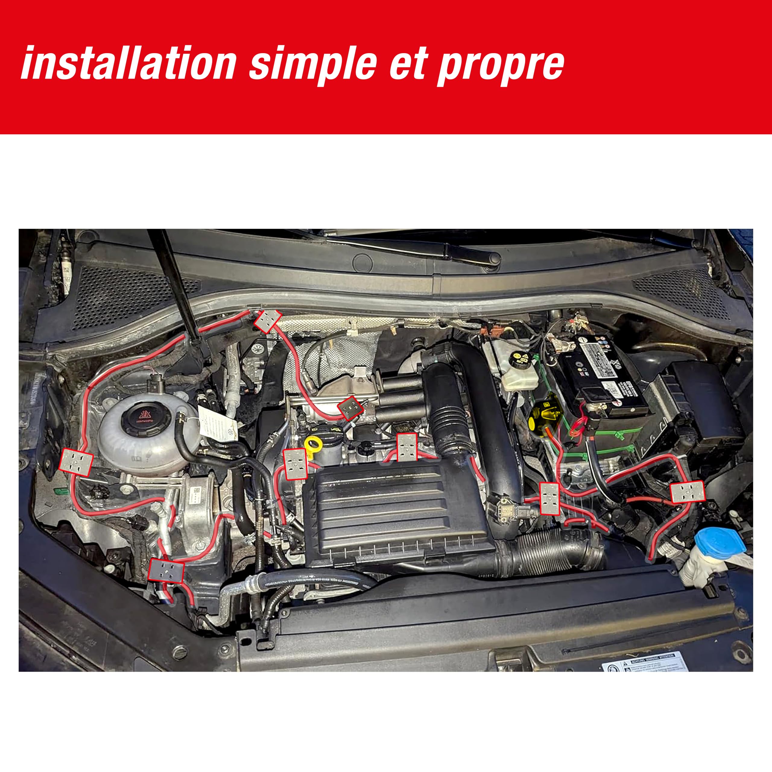 SWISSINNO Anti-Martres de Voiture, Ultrason Anti Rongeur pour Voiture Martres Repeller Repulsif Parfait pour Fouine Grenier, Maison, Jardin, Garage, Alimentation 12V Connexion à La Batterie de Voiture