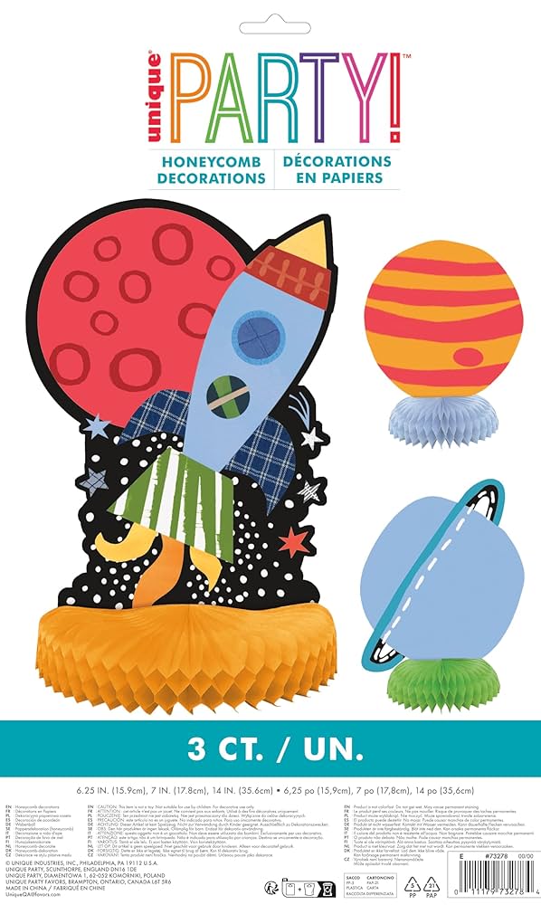 Amazon.com: Unique Outer Space Adventure Assorted Honeycomb Amazon.com: Unique Outer Space Adventure Assorted Honeycomb