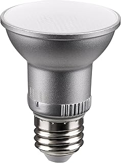Satco S11581; 5.5 Watt PAR20 LED; Medium Base; Silver Finish; CCT Selectable; 120 Volt; 40 Degree Beam Angle; 5.5PAR20/LED/5CCT/FL/120V for Office, Store, Residencial, Commercial (6 Pack)
