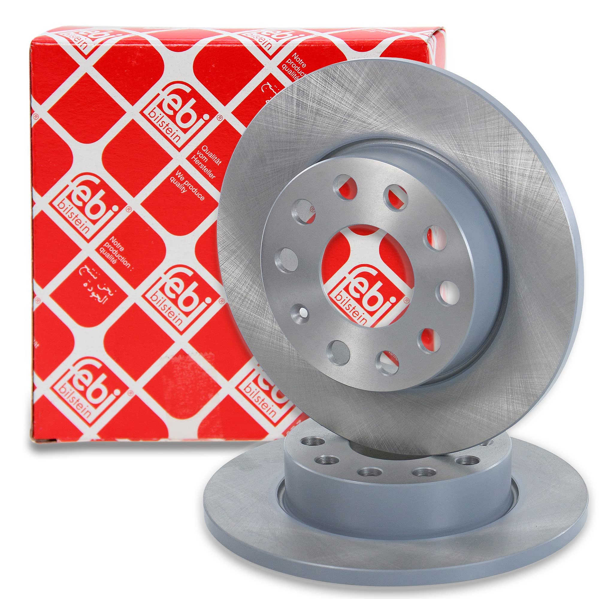 febi bilstein 36215 Brake Disc Set (2 Brake Disc) rear, full, No. of Holes 5
