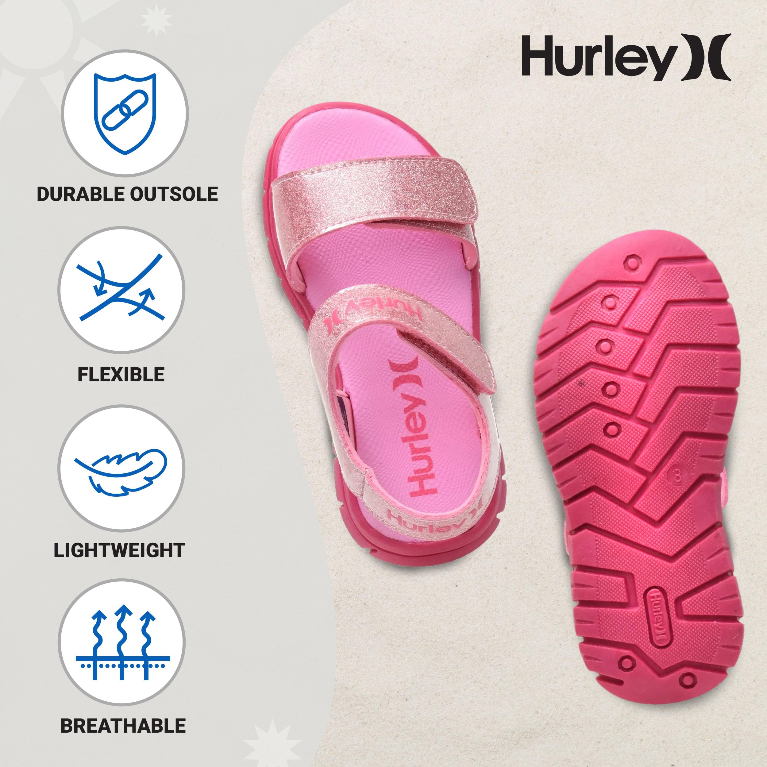 Hurley Sandali Ken con cinturino regolabile per bambini