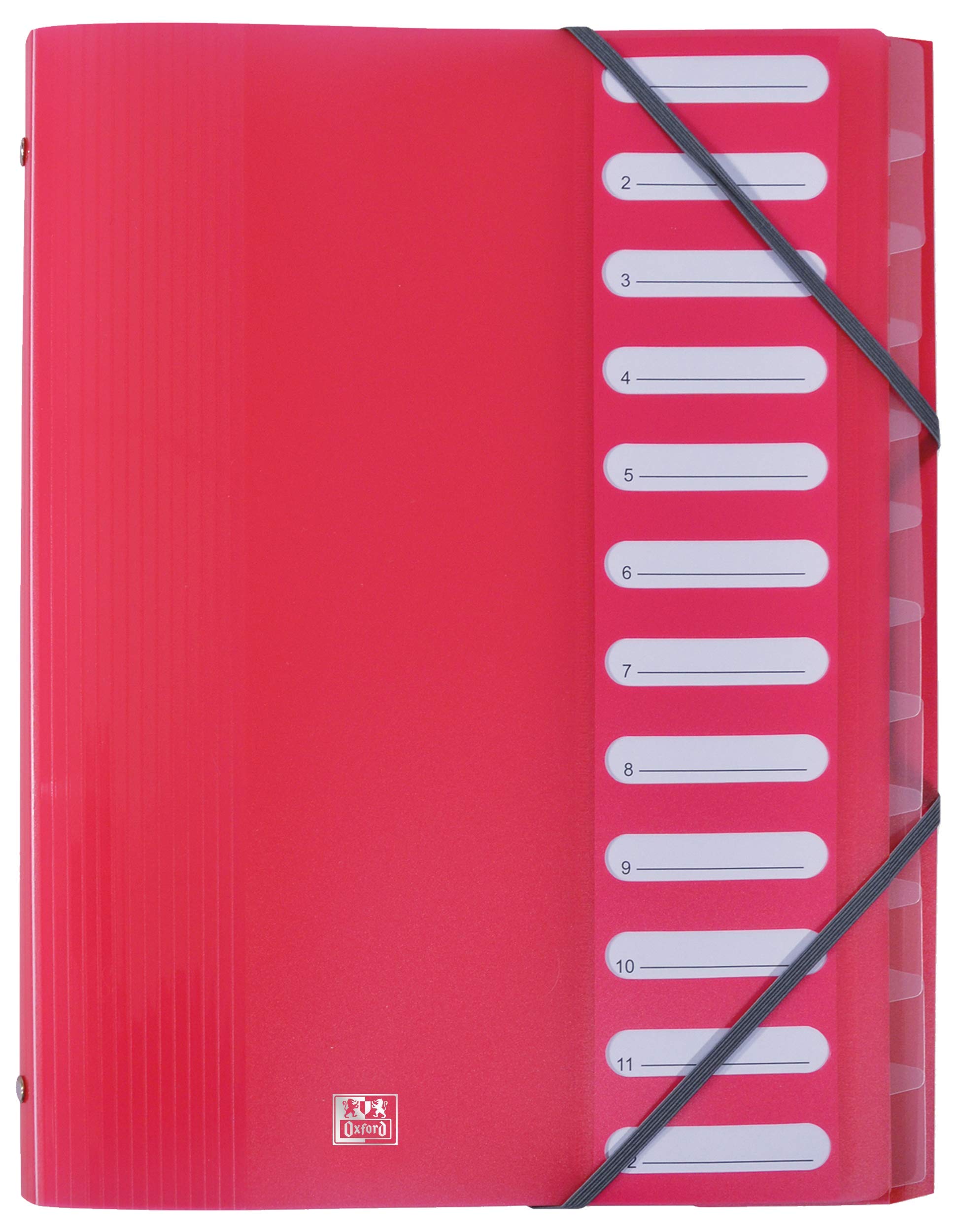 Reglas de Vida Elba 400006531 Escuela Carpeta PP, 12 bolsillos, colores surtidos, 12-pack