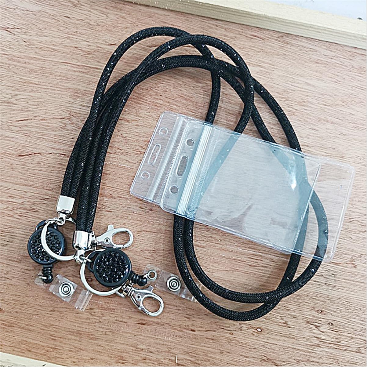 VILLCASE 5sätze - Mit Lanyard Wasserdichte Kratzfeste Id-kartenhülle Mit Abnehmbarem Schlüsselband Für Lehrer Studenten Und Berufstätige Transparente Soft-kartenhülle Lanyards
