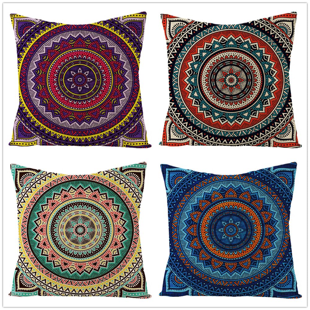 Taie d'oreiller 50x50 housse de coussin canape lin quatre saisons