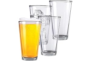 16-Ounce Glass Pint Glasses: Practical and Durable