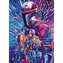 Ravensburger – Star Wars Collezione Iperspazio: The Mandalorian Large 500 Pezzi | Puzzle Per Adulti 500 Pezzi | Puzzle Adulti | Dimensione 70 x 50 | Idee Regalo | Regalo Originale