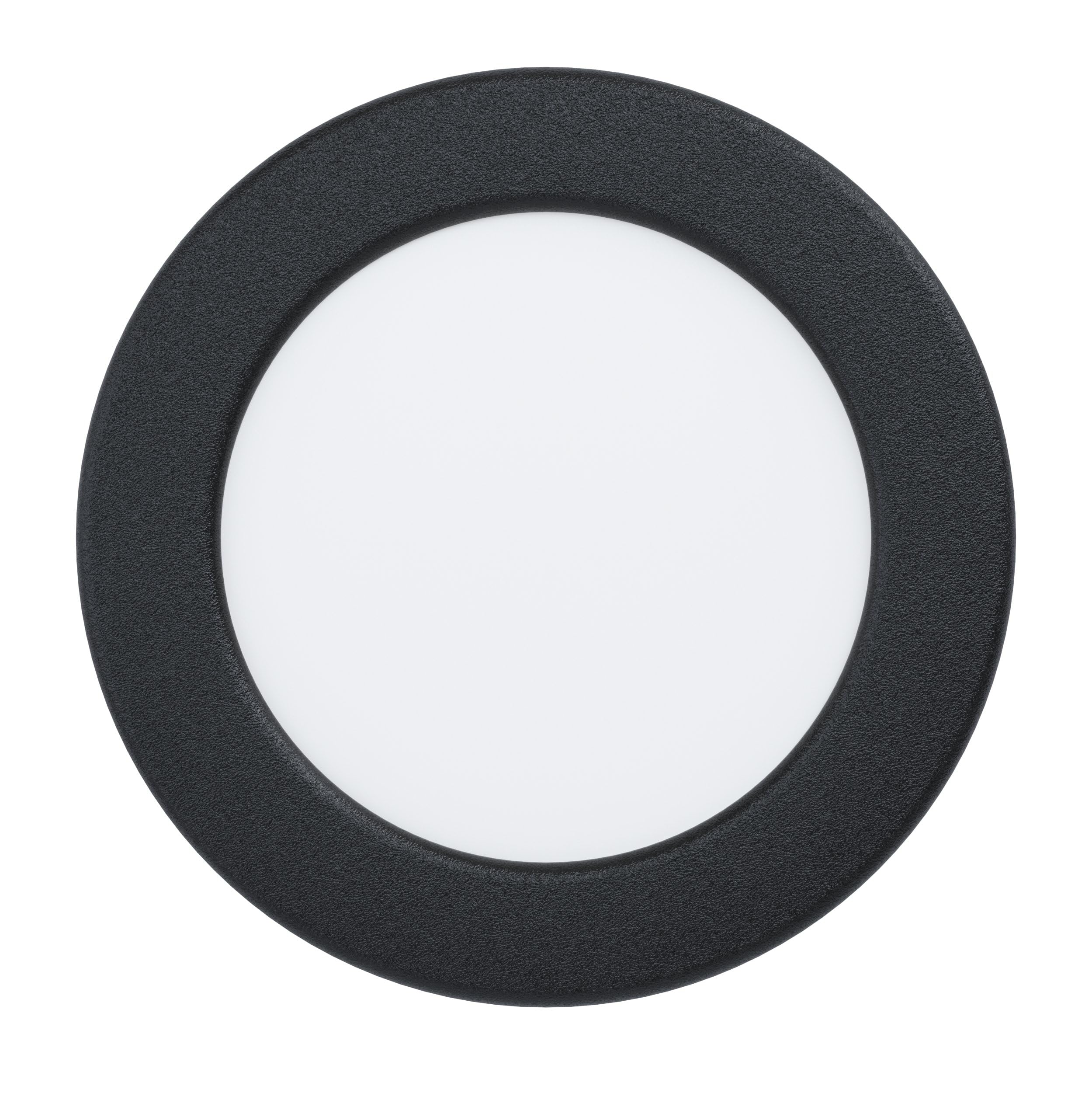 EGLO LED Einbaustrahler Fueva 6, Spot Deckenleuchte, runder Einbauspot, Deckenstrahler aus Kunststoff in Schwarz und Weiß, warmweiß-kaltweiß, ∅ 11,7 cm