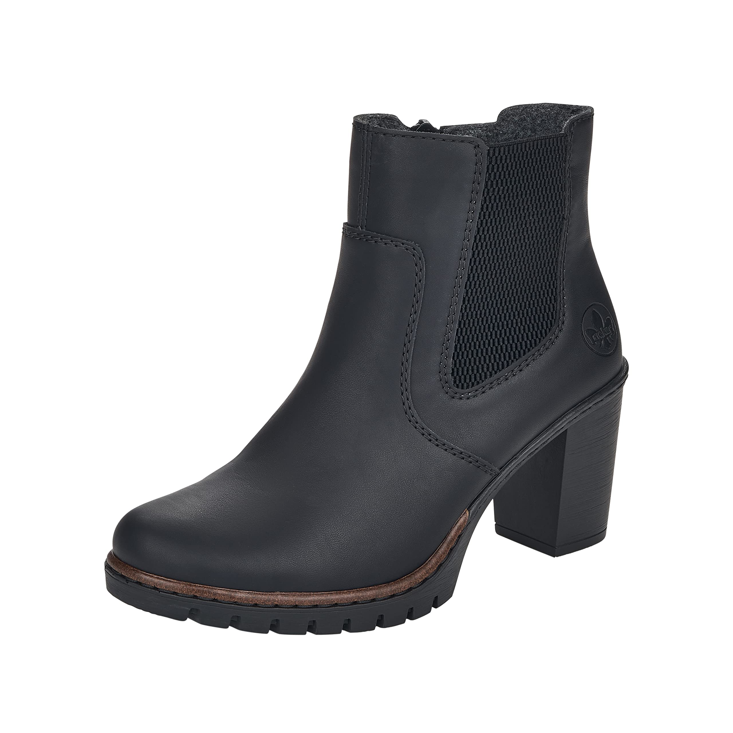 Rieker Damen Stiefeletten, Schwarz 00, 37 EU