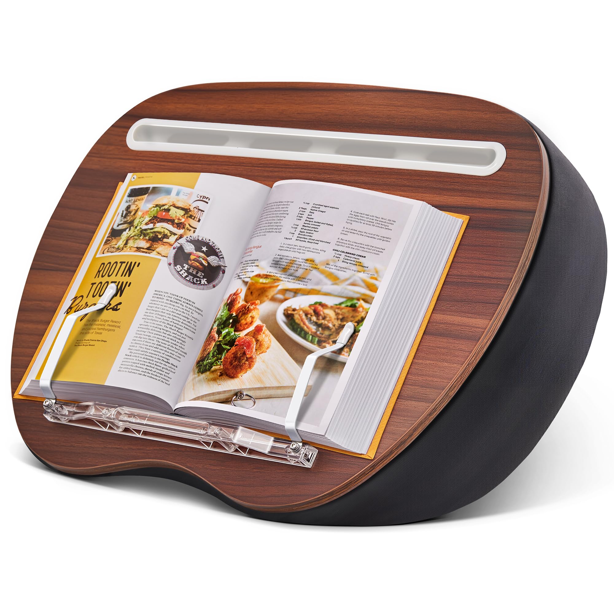 JARLINK Lap Beanbag Book Stand Muted Gray