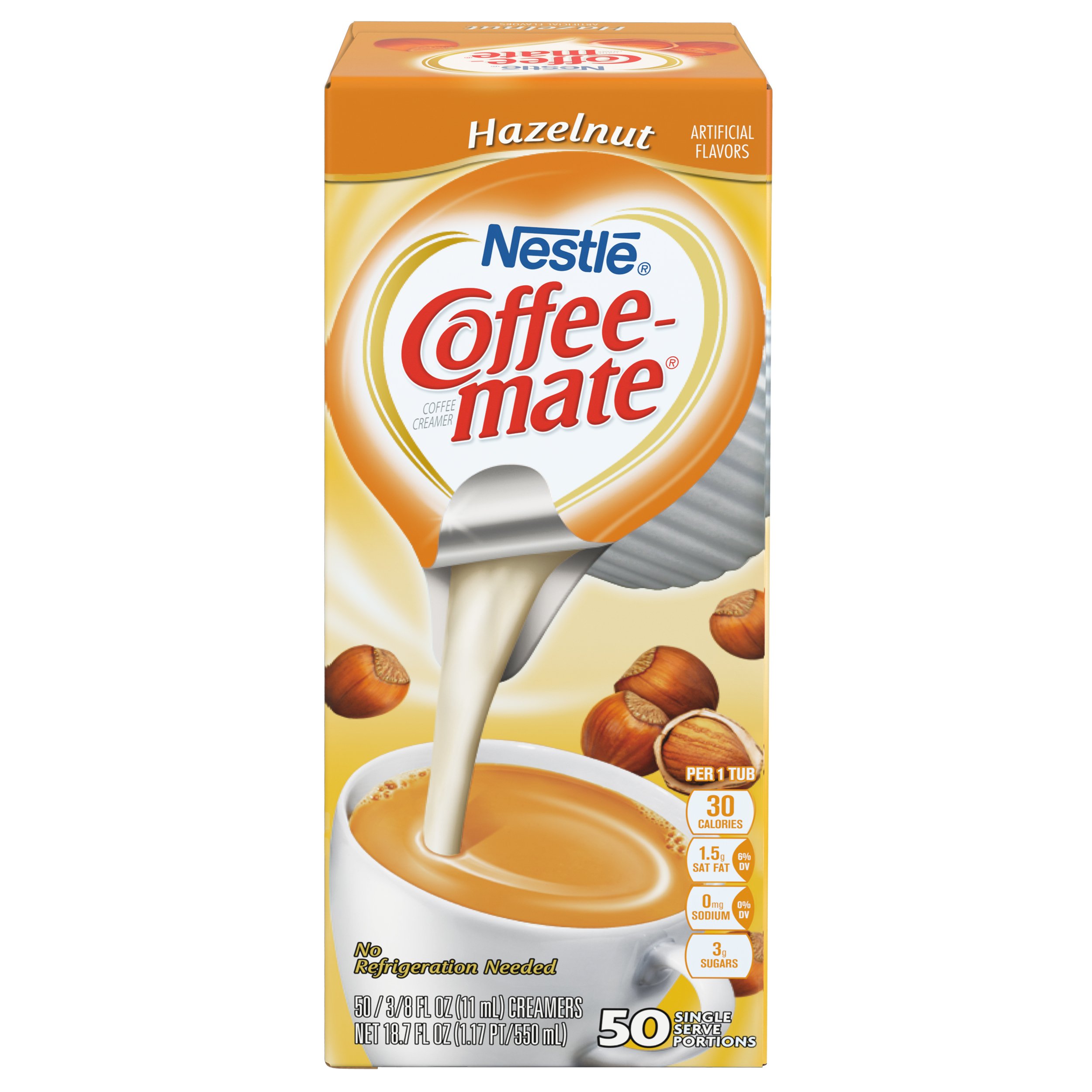 Hazelnut Creamer 0.375 oz 50 Creamers Box
