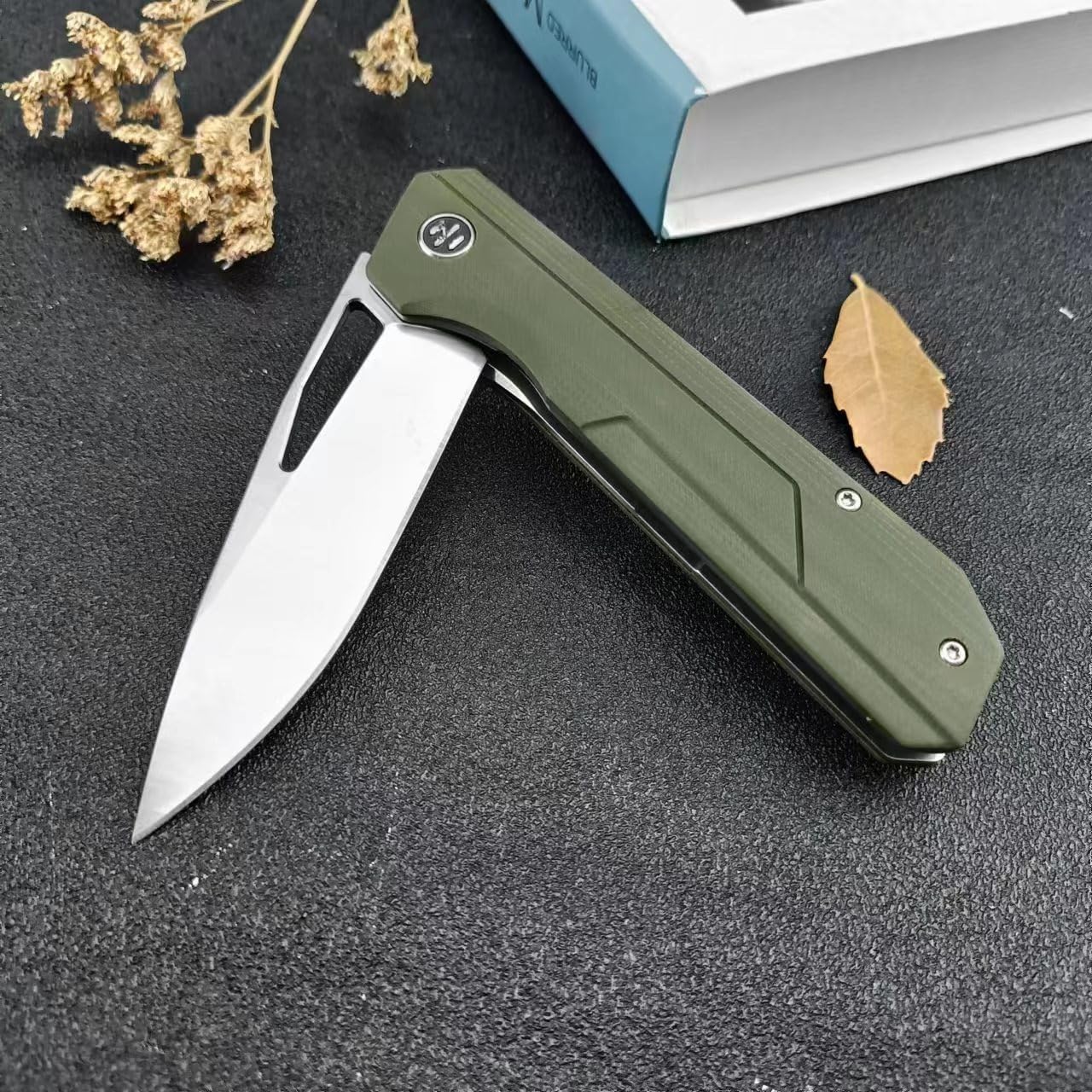 Generisch Klappmesser Taschenmesser DC53 Stahl G10 Griff Premium Design
