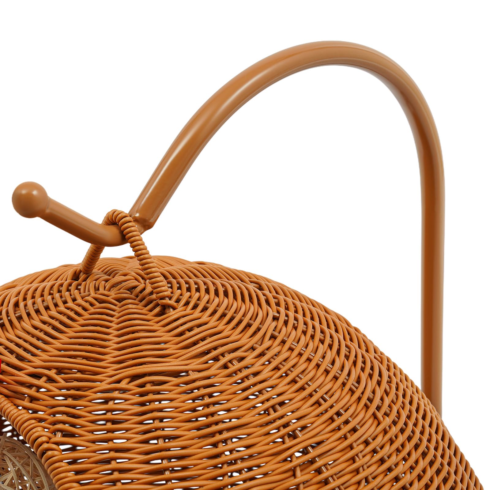 Poltrona sospesa rotonda per gatti, amaca, per gatti, con tappetino Cool-Down, altezza 66 cm, portata 7,5 kg, lavabile e rimovibile, base a doppio disco (giallo)