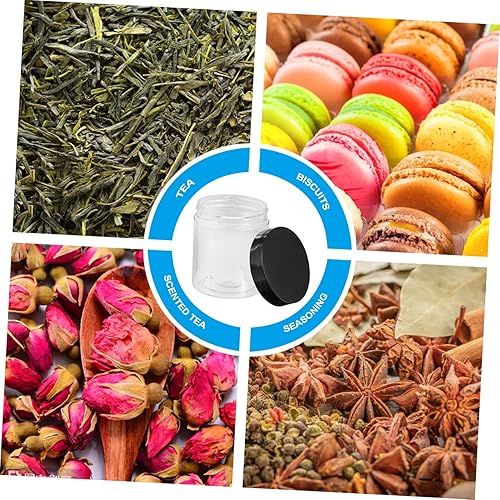 Miniatura 5 de TENDYCOCO Recipiente de caramelo de grano de frijol, recipientes de cereales, transparentes y selladas, tapas de harina, recipientes para galletas,