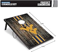 Vista 50 de Wild Sports NCAA 2' x 3' MDF Deluxe Cornhole Set - with Corners and Aprons