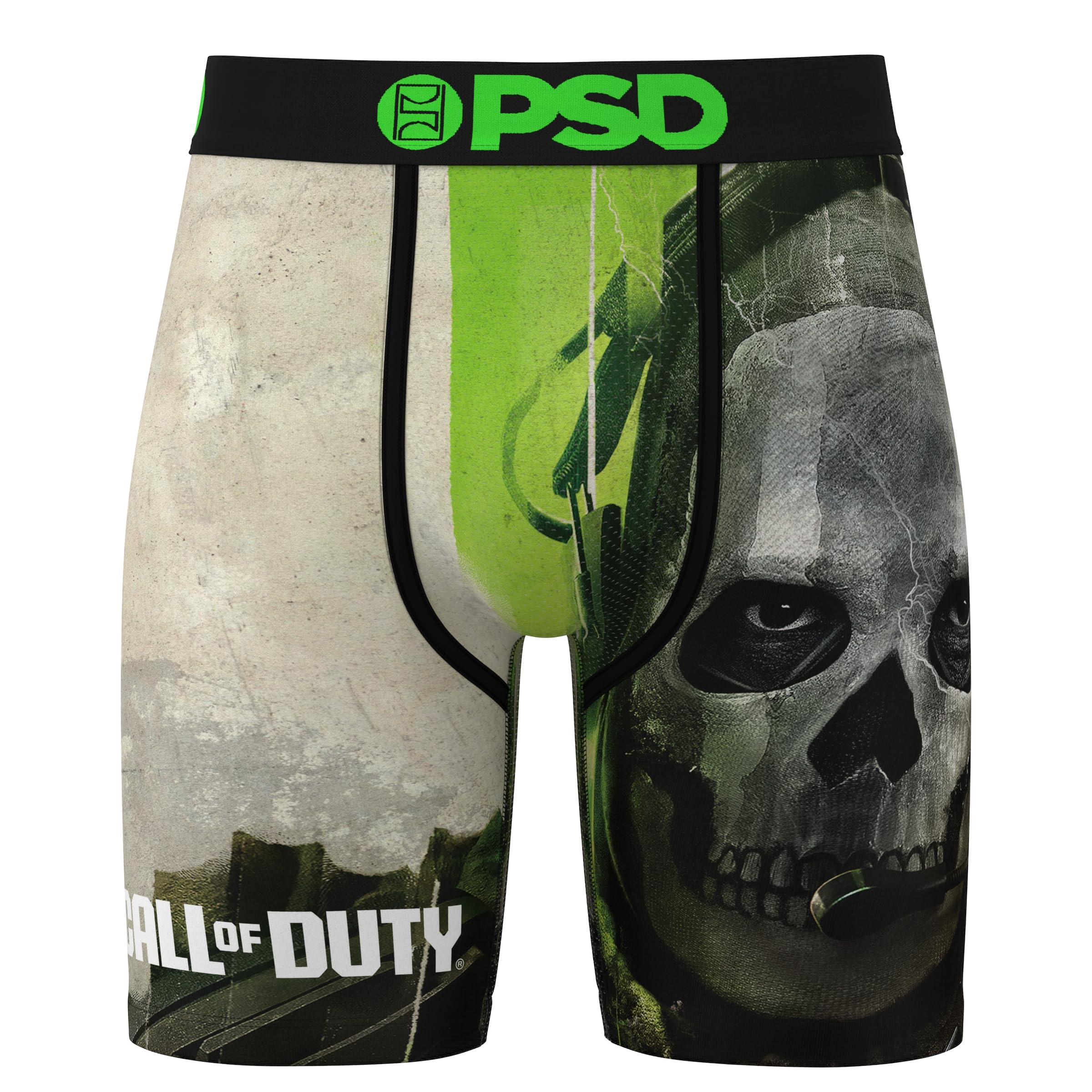 PSD Men's Call of Duty Boxer Briefs - COD Breathable and Supportive Men's Underwear with Moisture-Wicking Fabric, Cod Ghost, XL