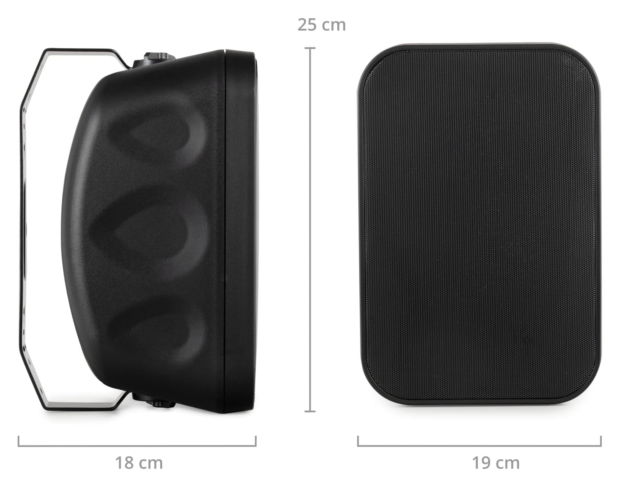 McGrey OLS-5251BK Outdoor-luidsprekers 50 Watt Zwart 2x Set