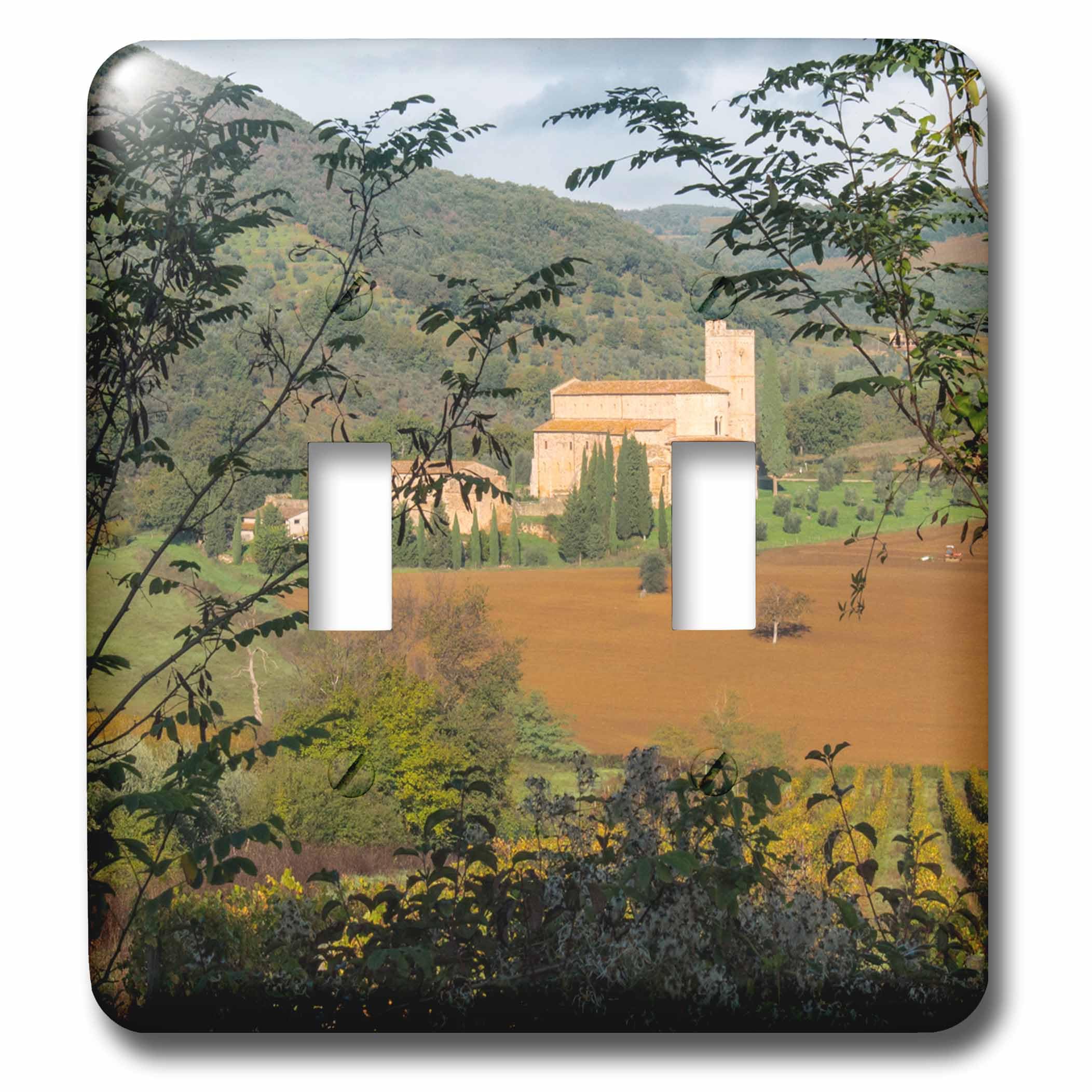 Italie Toscane double interrupteur 3D Rose lsp_227565_2 pour remplacer plaque blanche