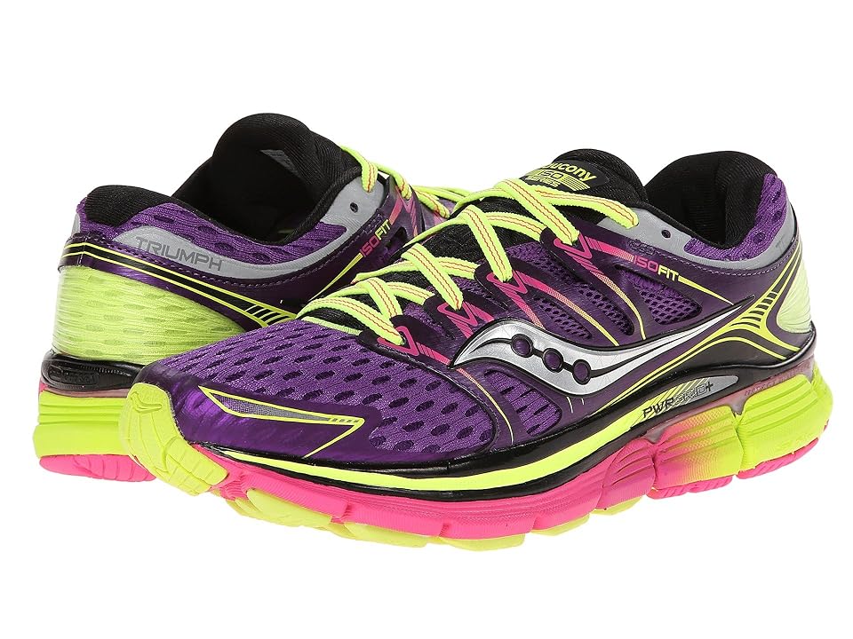 

Saucony Triumph ISO (Purple/Citron/Pink) Women's Running Shoes
