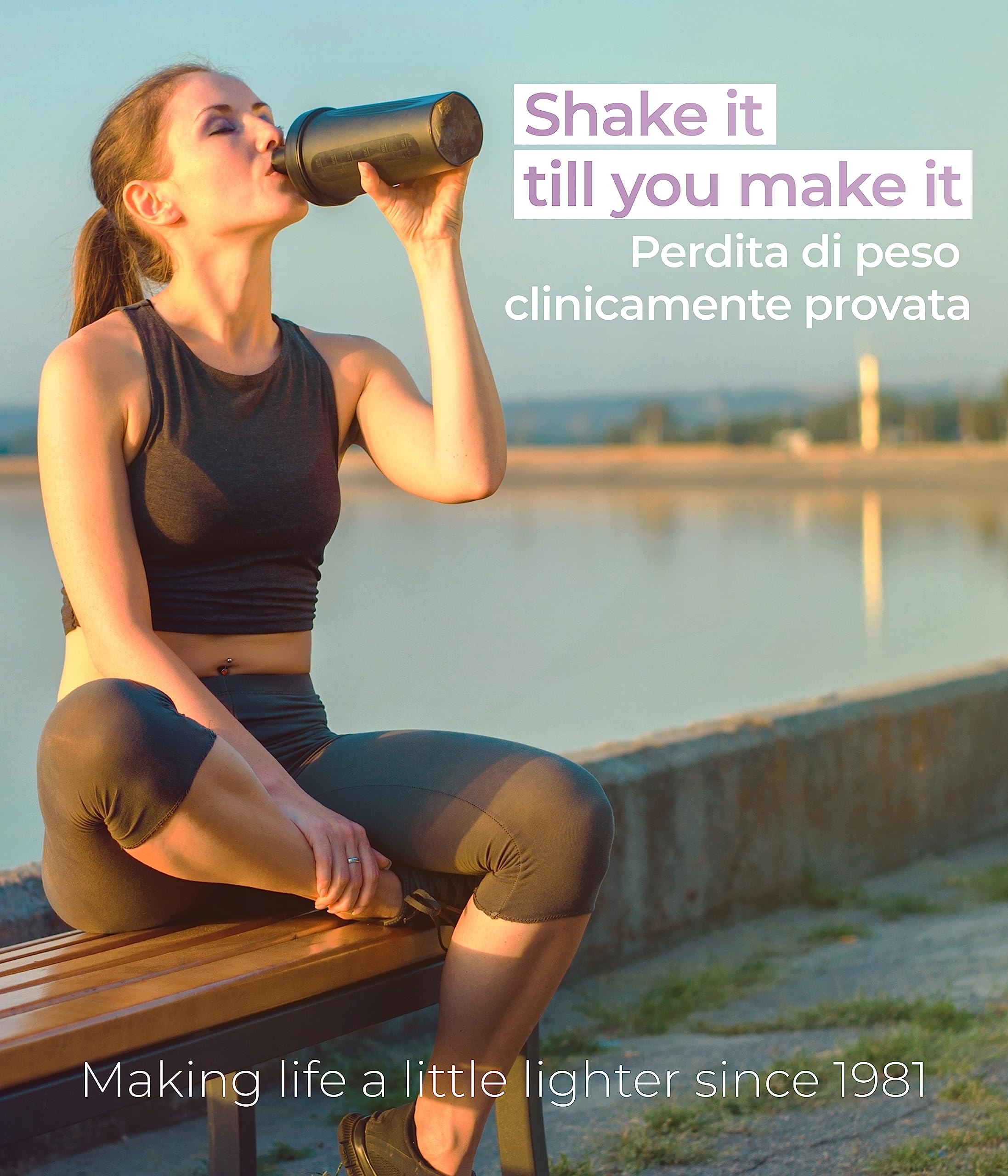 NUPO Diet Shake Mirtillo-Lampone - Frullati dietetici premium per la gestione del peso I Frullato sostitutivo del pasto, clinicamente testato per il controllo del peso I 12 porzioni I Senza OGM