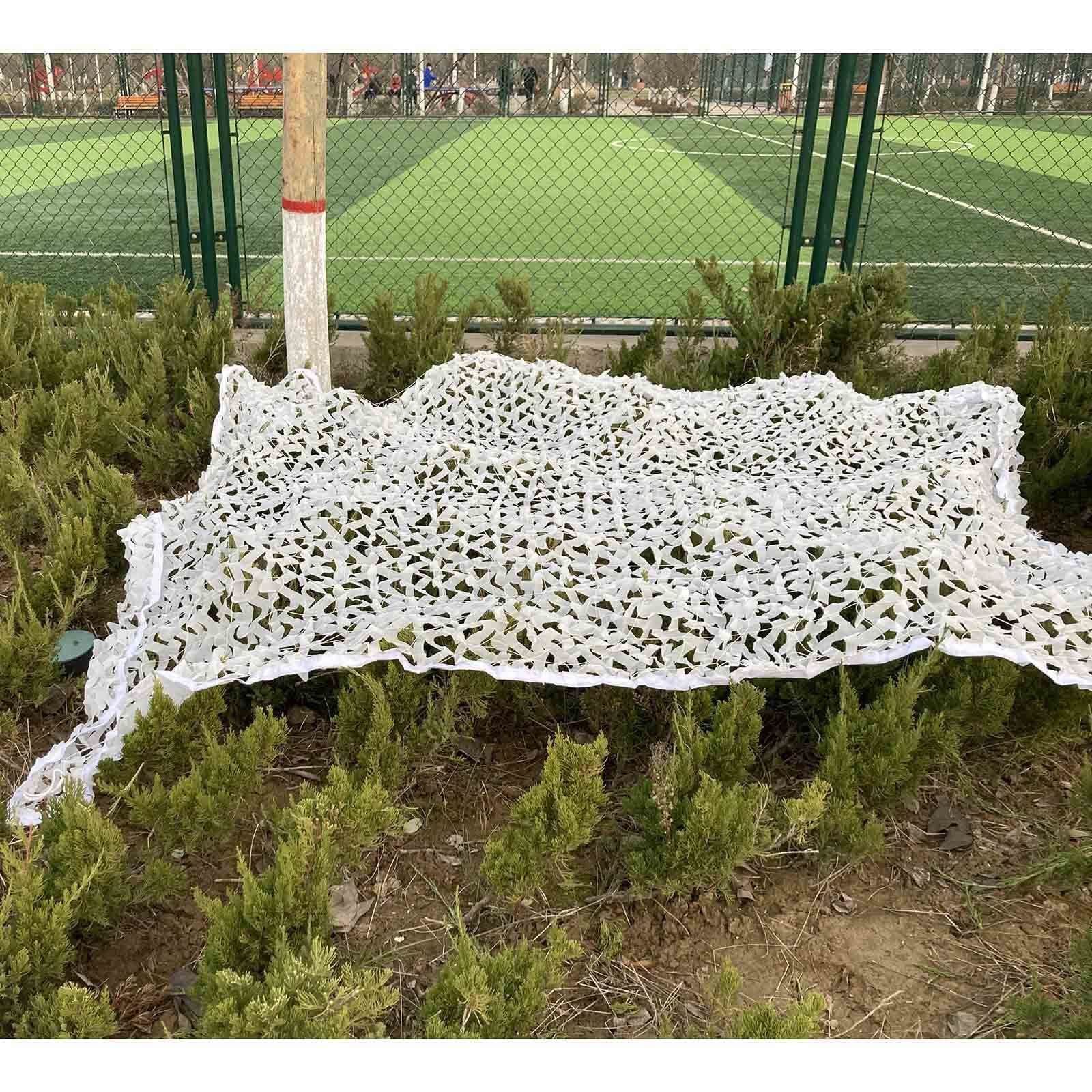 Camonet, Witte Camouflage Netten, 2x4/3x5/3x6/4x6/4x8/5x8m Versterkt Camo Schaduw Netten, Militair/jacht Camouflagenet Zonnebrandcrème,4x8m(13 * 26.2ft