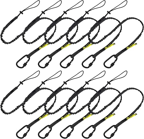 Miniatura 10 de BearTOOLS Cordón de seguridad para herramientas extendido de largo alcance, protección contra caídas de seguridad, bloqueo de tornillo de aluminio,
