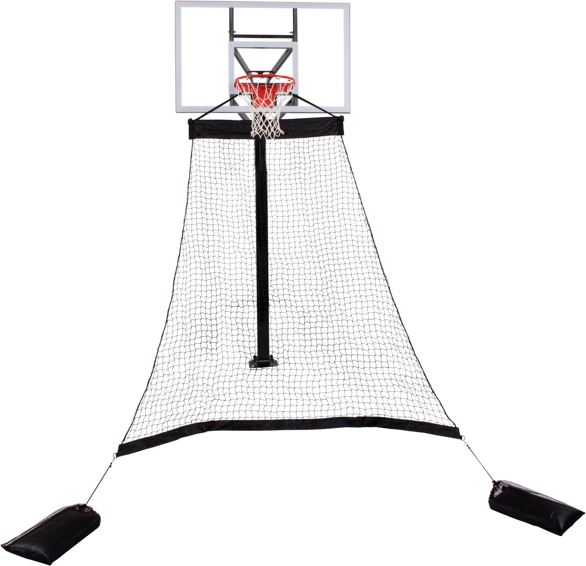 Goalrilla Basketball Hoop Return System Great for Solo Play or Free-Throw Practice and Compatible with Most In Ground Hoops , Black
