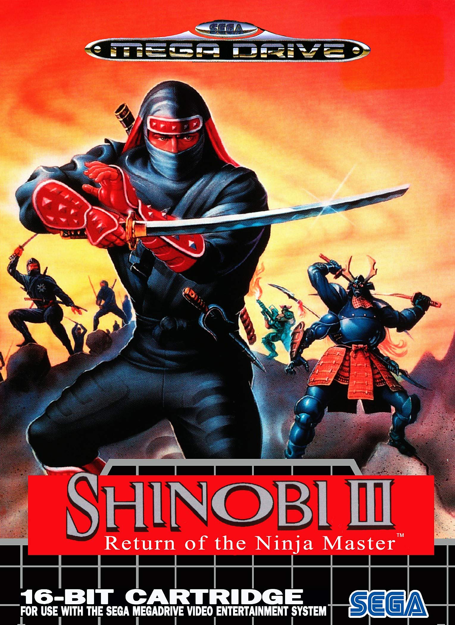 ELITEPRINT SHINOBI 3 SEGA MEGA DRIVE CLASSICS RETRO A3 POSTER ON