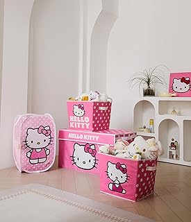 12 Hello Kitty Bedroom Ideas for Cute Playful Themed Charm 68 Idea Nuova Hello Kitty 4 Piece Storage Solution Set with Pop Up Hamper, ...