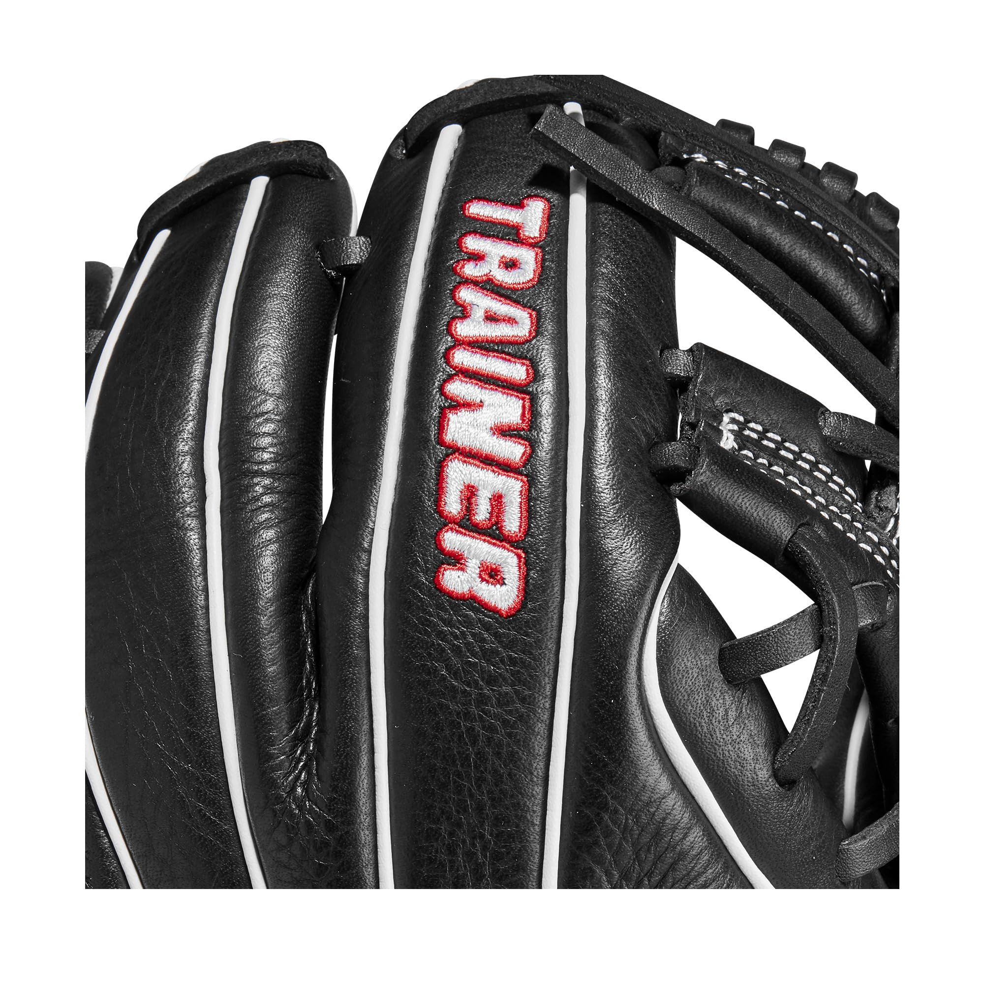 Wilson Baseball-Handschuhe, Schwarz/Rot