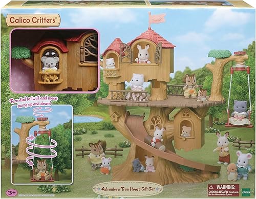 Miniatura 2 de Calico Critters Adventure Treehouse - Juego de regalo, casa de muñecas coleccionable, figura y accesorios
