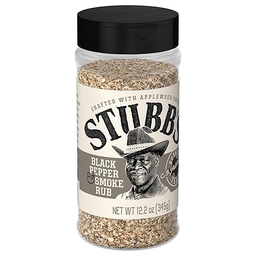 Stubb's Pimienta negra y ahumado frotado, 12.2 oz
